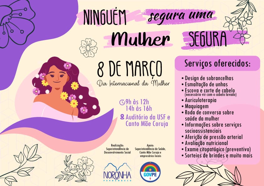 Noronha celebra o Dia Internacional da Mulher com serviços de saúde e beleza para o público feminino