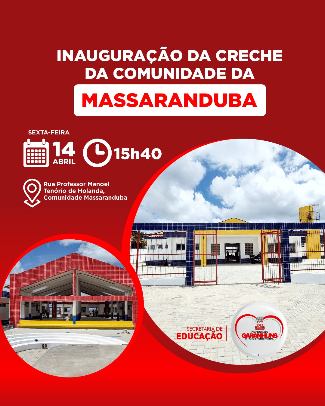 Prefeitura de Garanhuns entrega nesta sexta-feira creche que ficou abandonada por mais de 10 anos