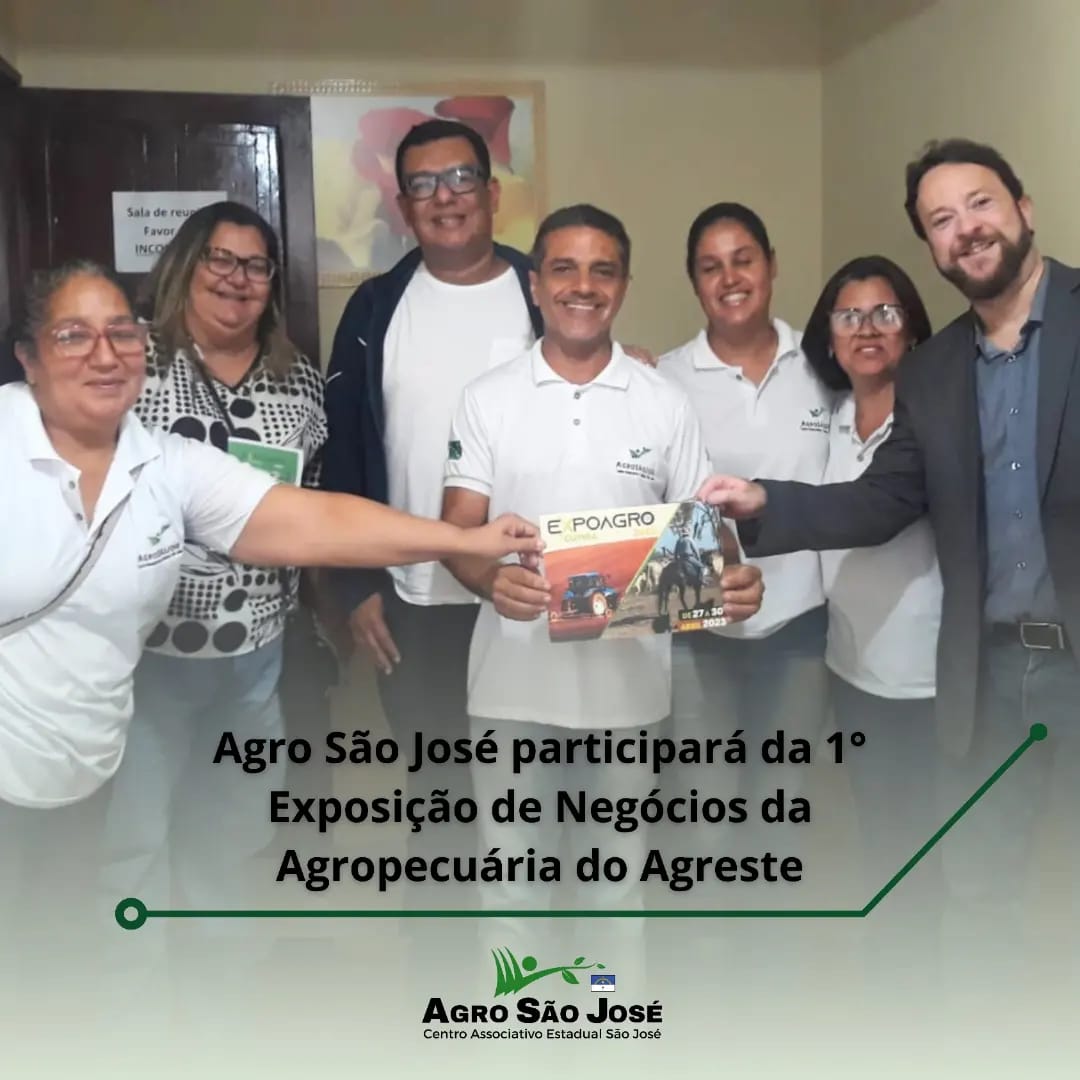 O presidente do Agro São José,Donizete participará do grande evento: 1° Expo Agropecuária de Cupira-PE