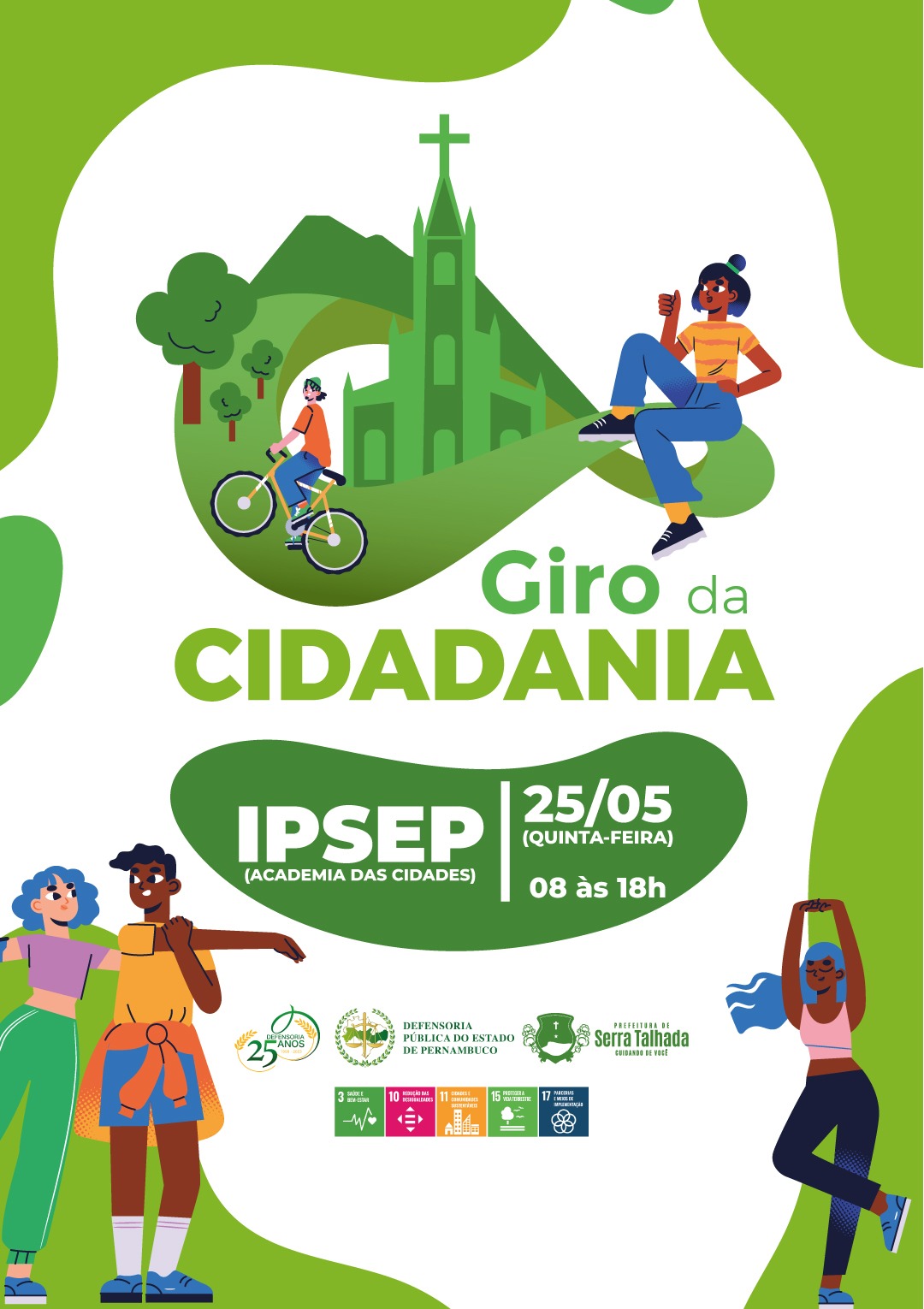 Prefeitura leva Giro da Cidadania para a Academia das Cidades do IPSEP na quinta (25).