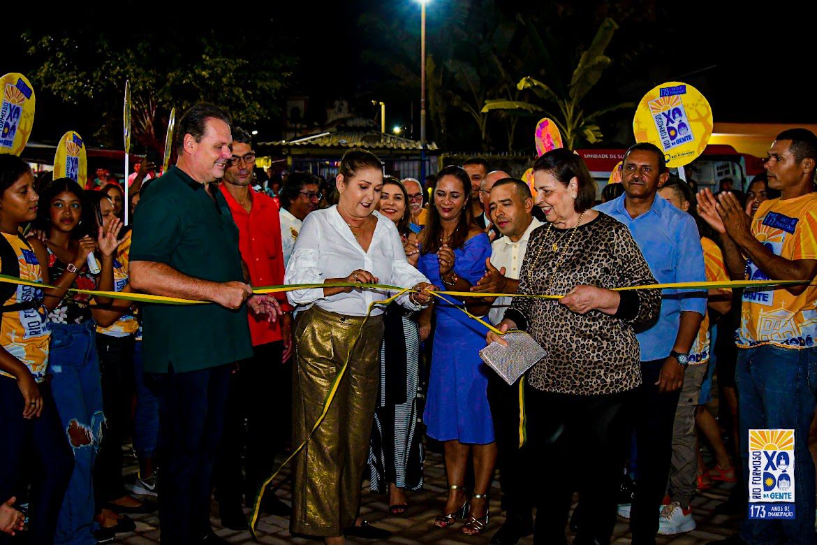 Prefeita Isabel Hacker inaugura o Centro de Eventos de Rio Formoso