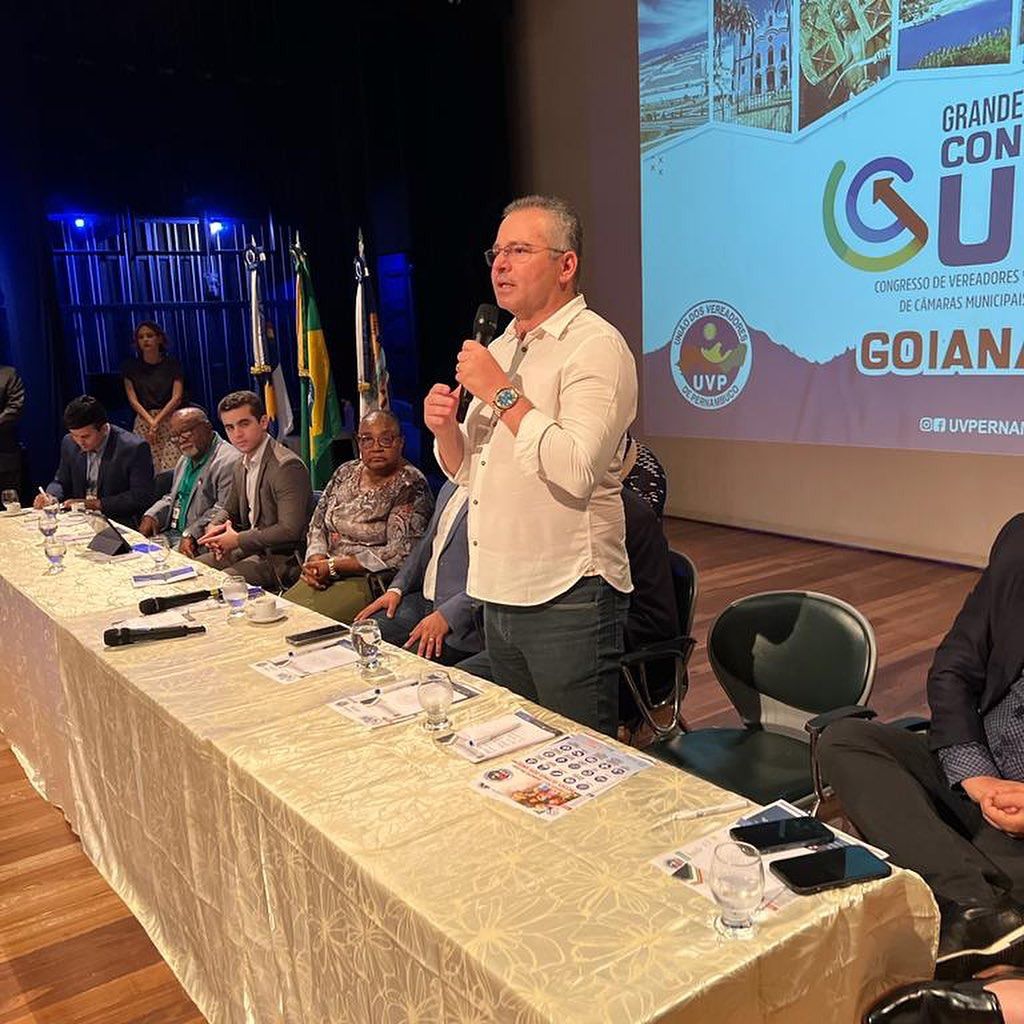 Presidente da Câmara do Cabo participa de Congresso de Vereadores em Goiana