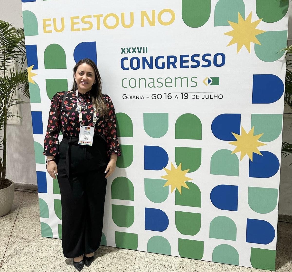 Na capital de Goiás, Jaqueira marca presença no Congresso Nacional de Saúde