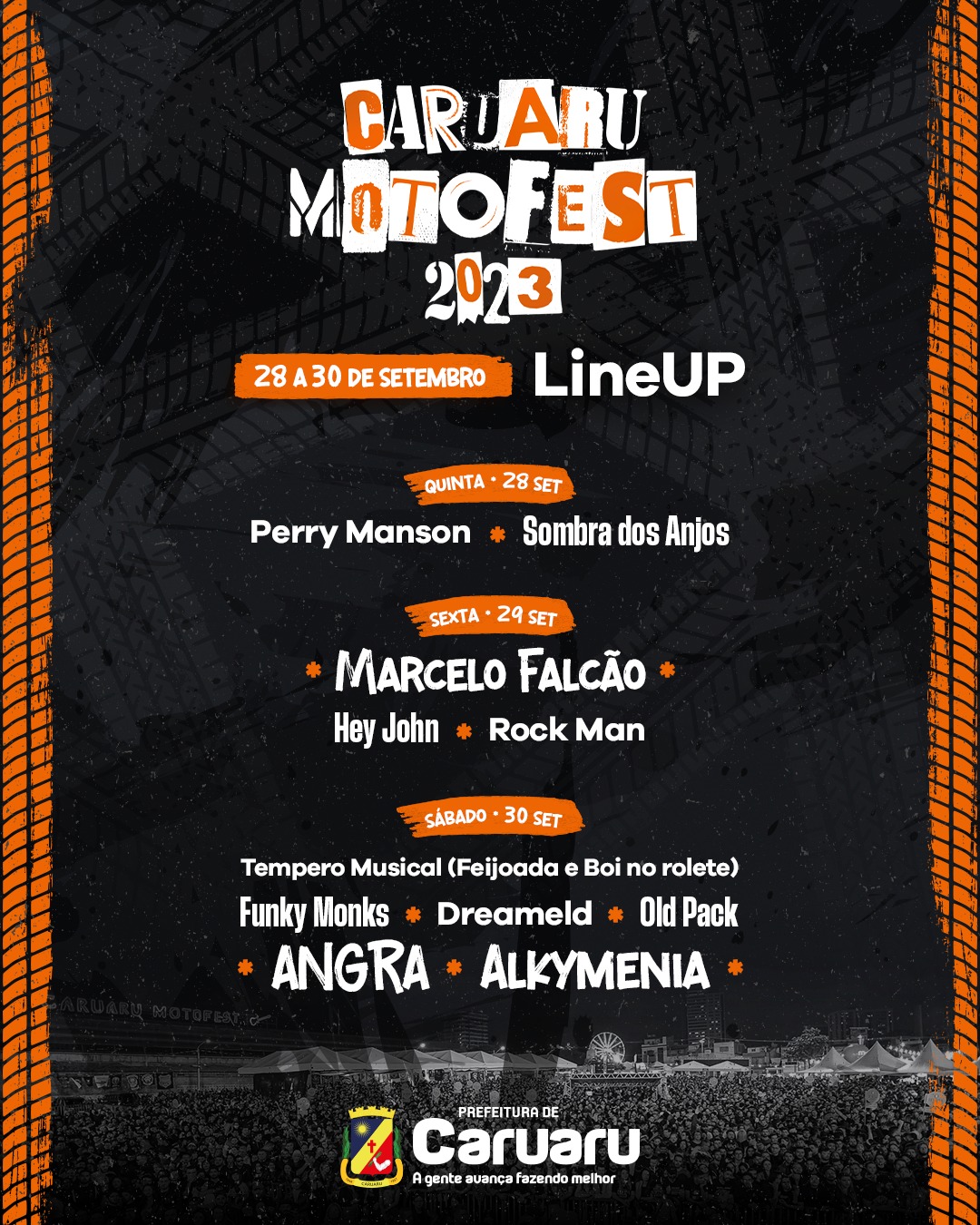 Edição 2023 do MotoFest Caruaru com grandes nomes do rock