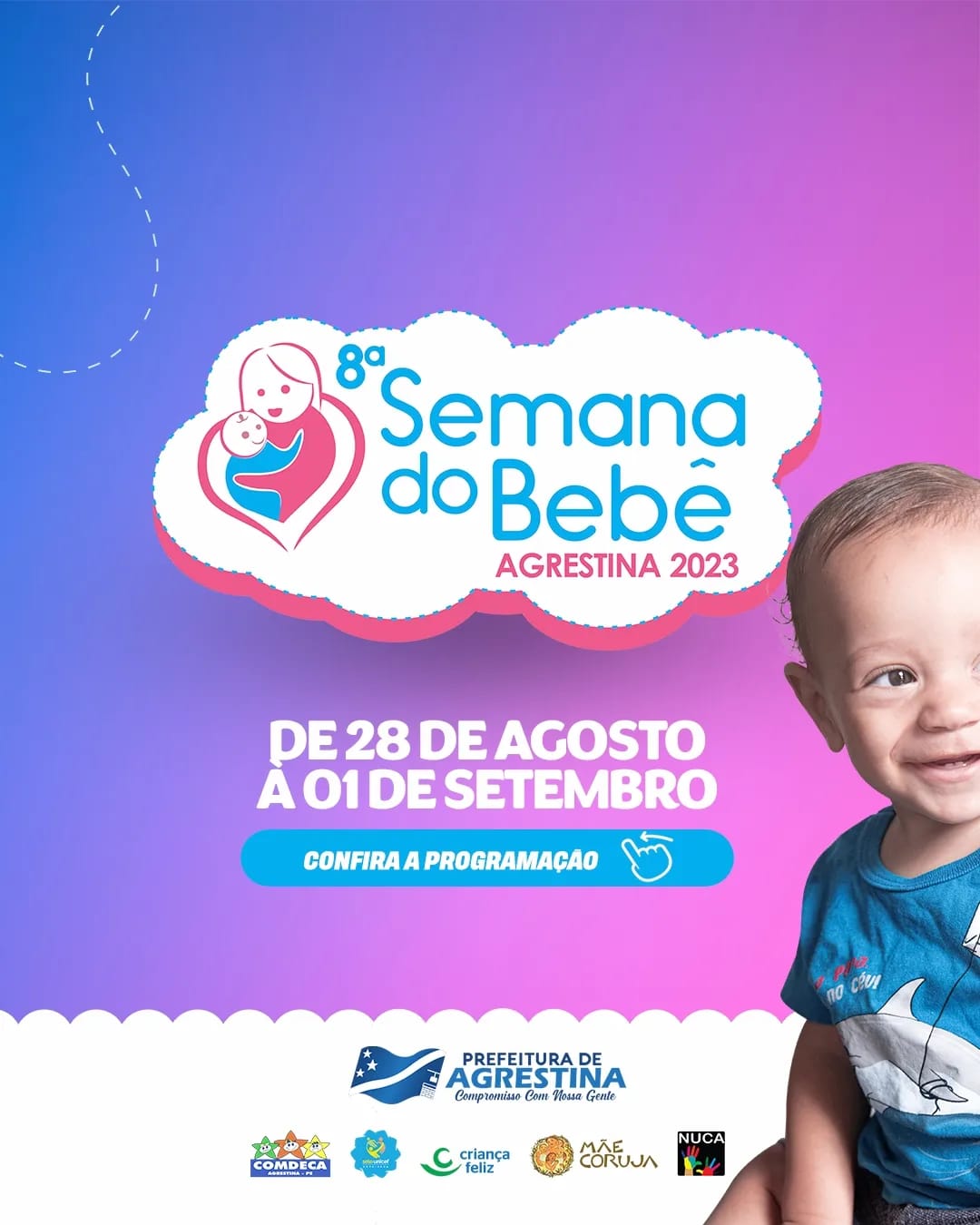 Prefeitura de Agrestina realiza 8ª Semana do Bebê