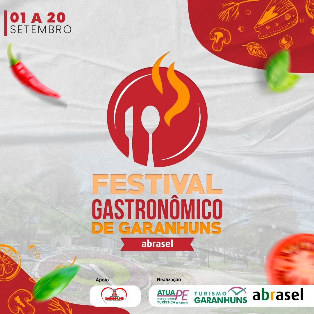 GARANHUNS / Festival Gastronômico é atração neste mês de setembro