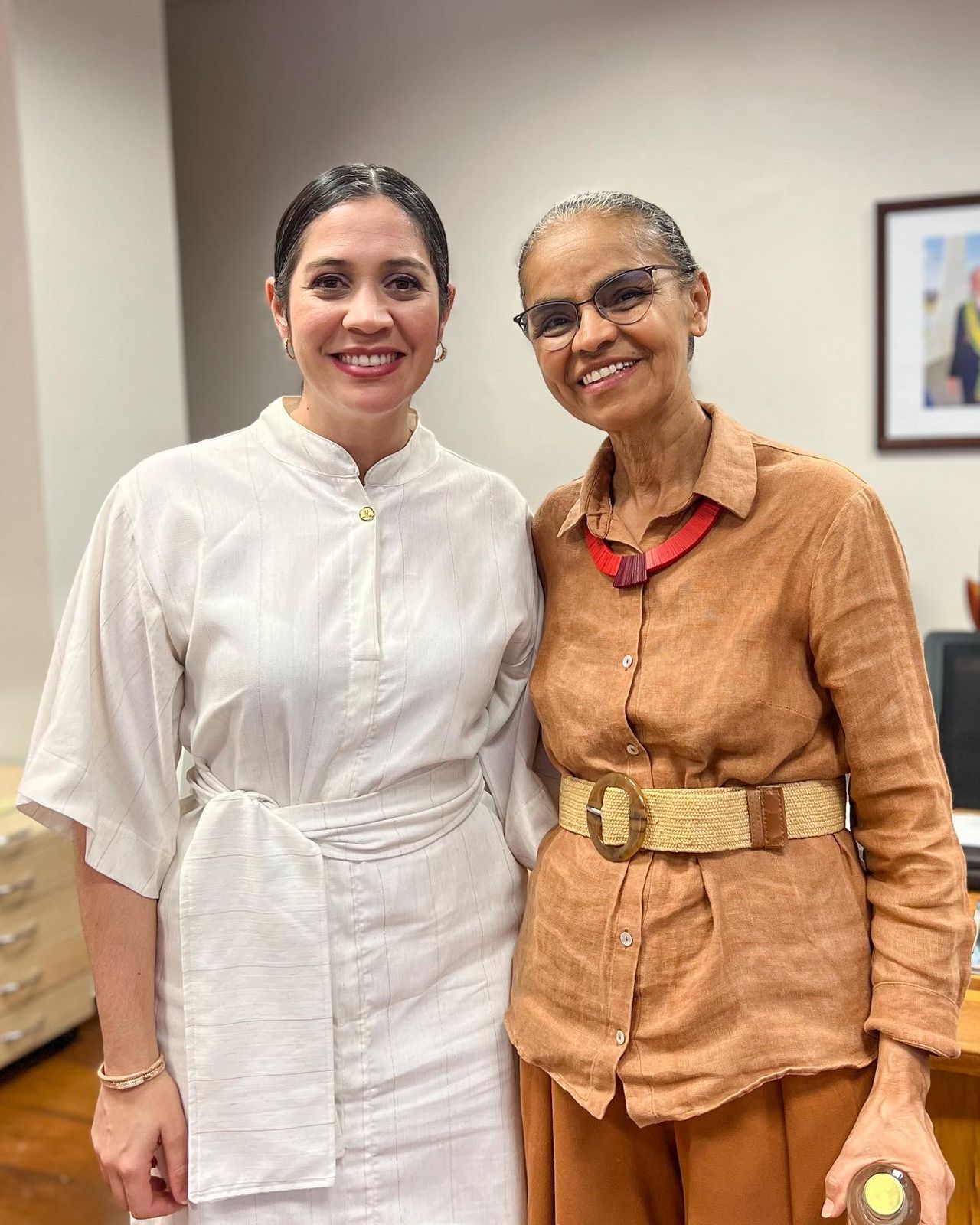 Iza Arruda apresenta PL para aproveitamento de água da chuva em consumo doméstico à Ministra Marina Silva