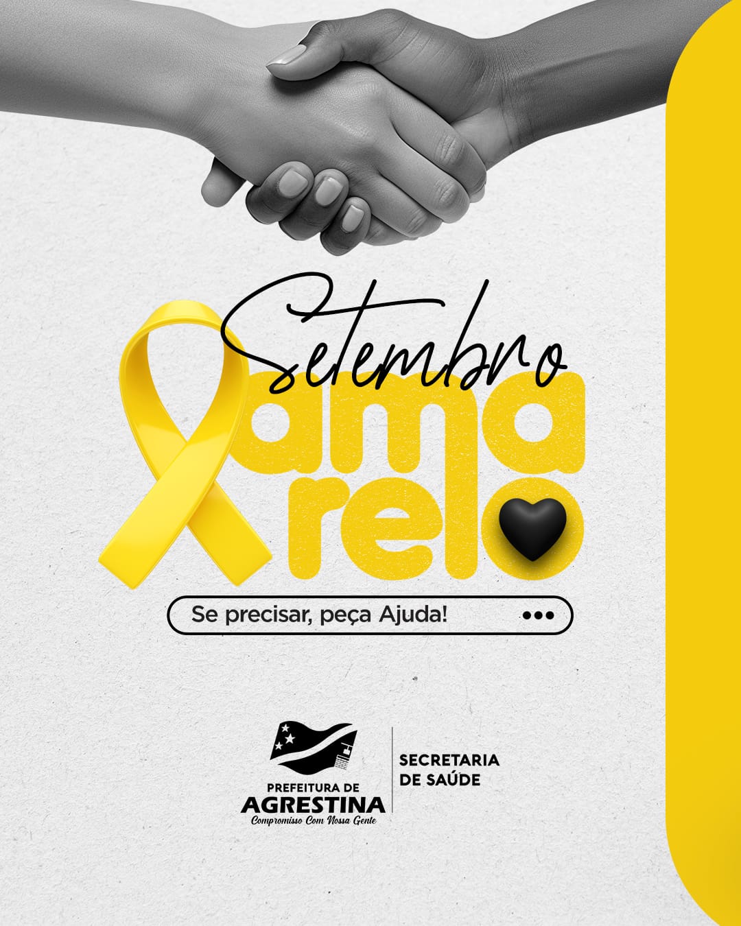 Agrestina realiza programação especial referente à Campanha Setembro Amarelo