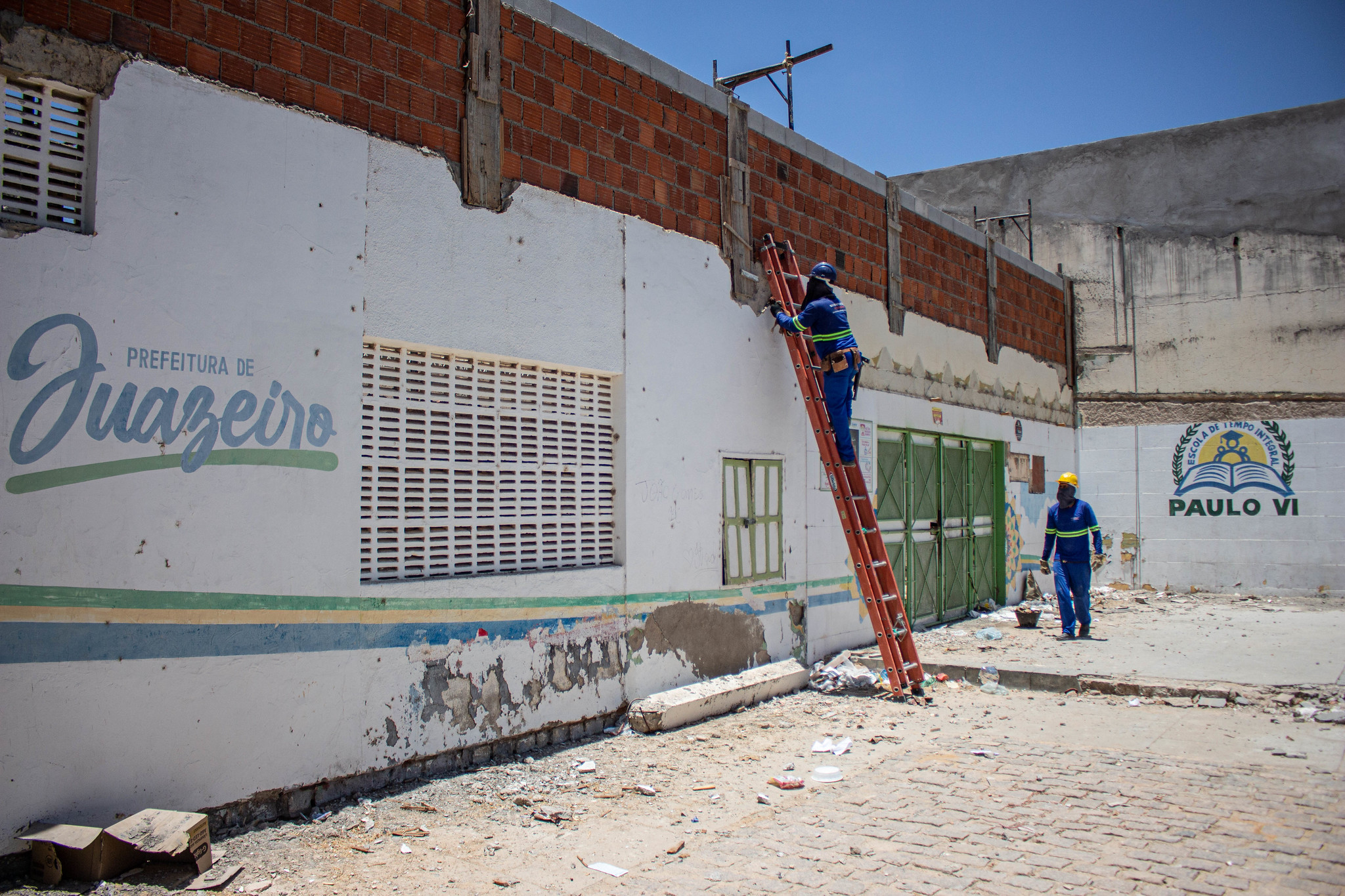 Gestão Suzana Ramos avança em obra de requalificação da Escola Municipal de Tempo Integral Paulo VI