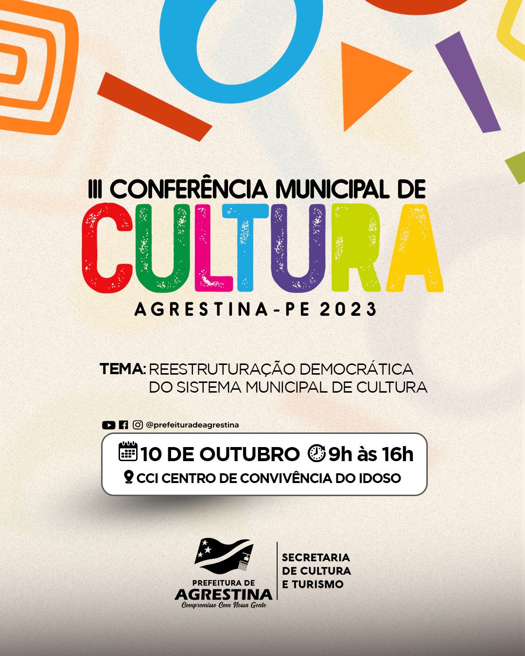 Agrestina realiza III Conferência Municipal de Cultura