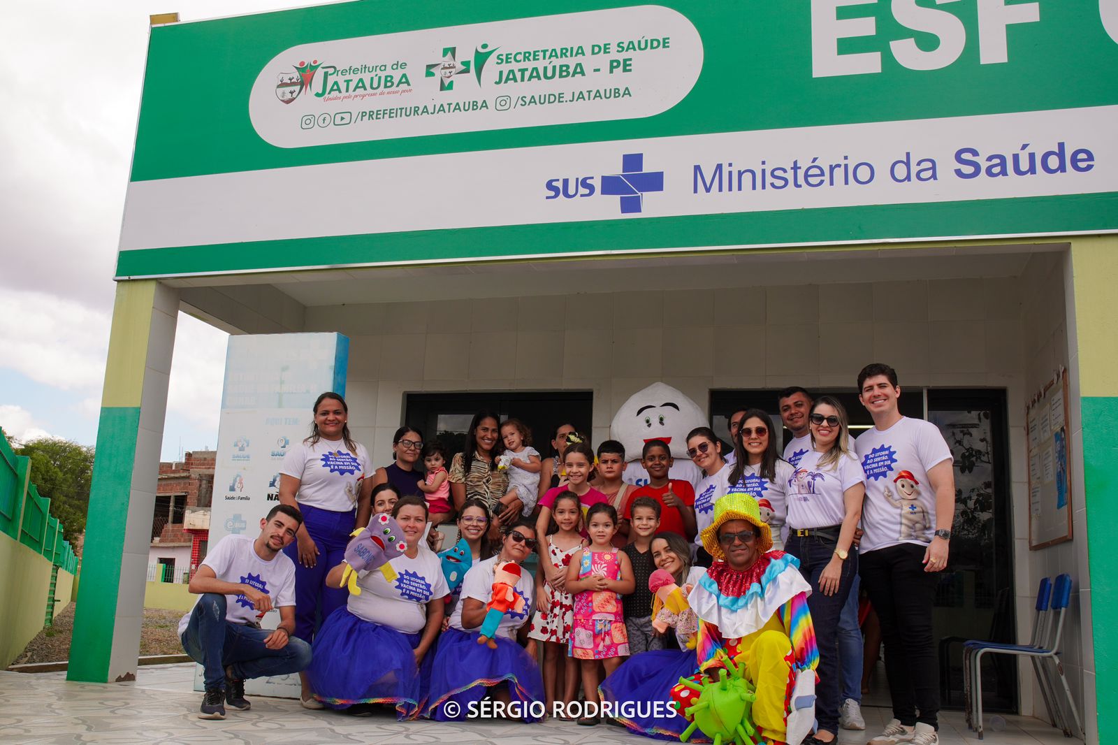 Turma da Vacina leva alegria e conscientização no Dia D nos postos de saúde de Jataúba