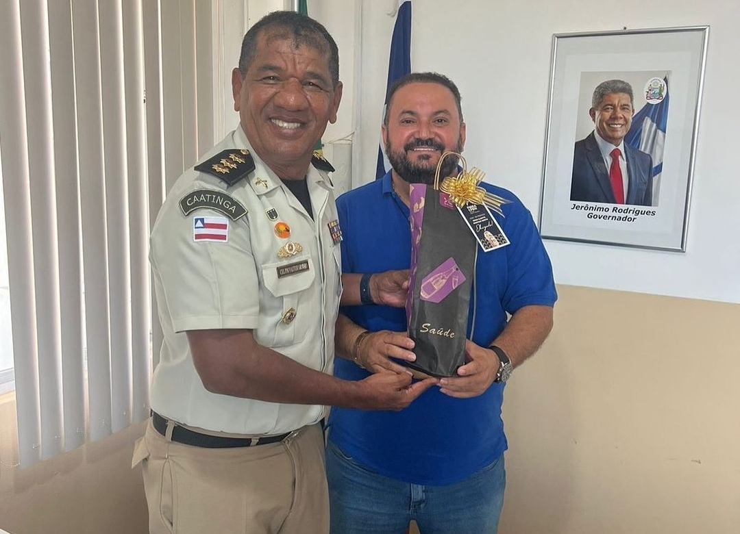 Prefeito de Sobradinho,Cleivynho Sampaio se encontra com o comandante de Policiamento da região Norte