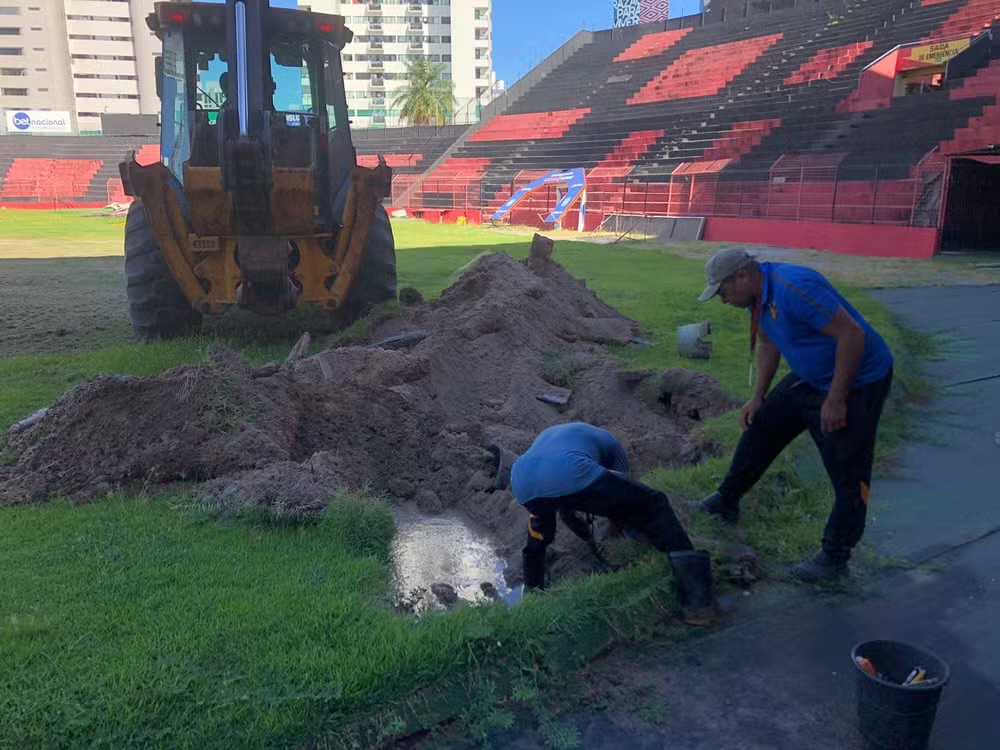 Diretor do Sport detalha obras na Ilha e promete campo sem alagamentos: “Garanto em 100%”