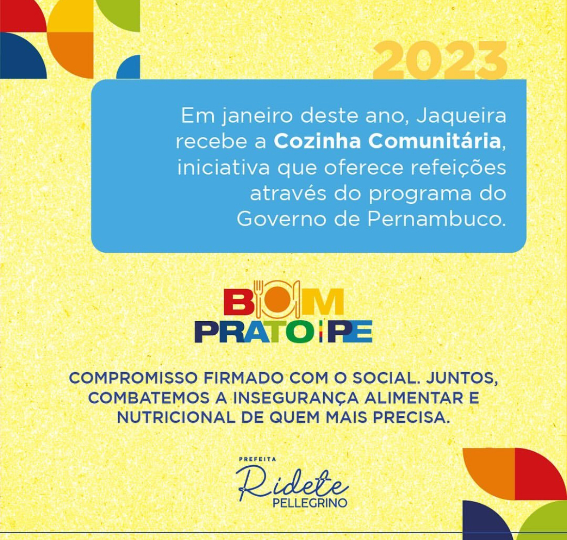 Em Jaqueira o Sopão Solidário fez sucesso na mata sul e agora vem a Cozinha Comunitária