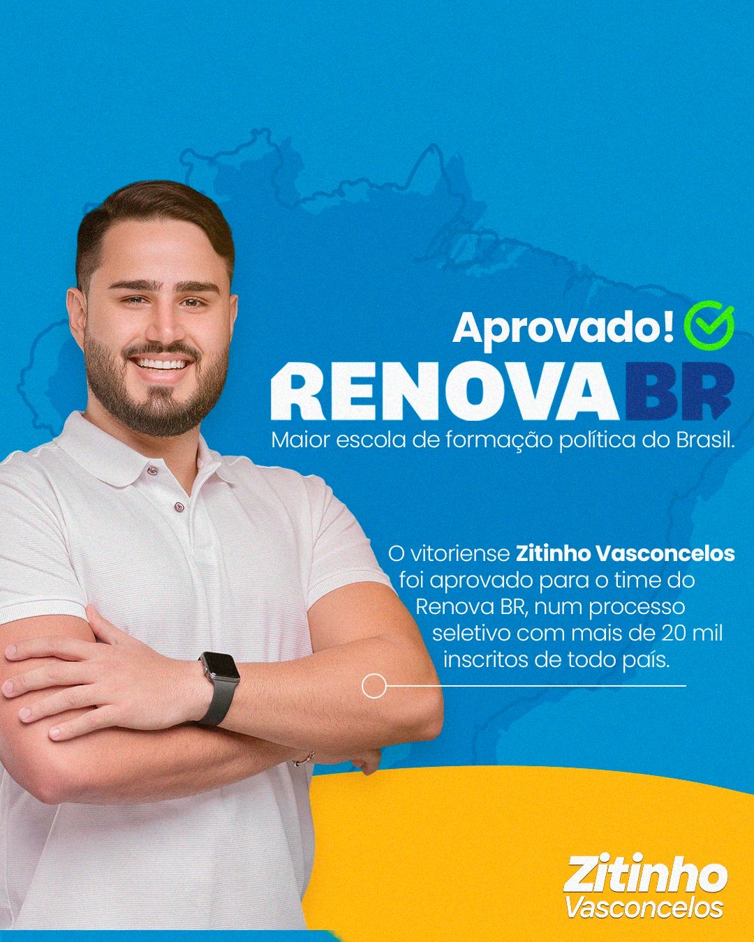 Vitoriense é aprovado no Renova BR em processo que envolveu mais de 20 mil inscritos