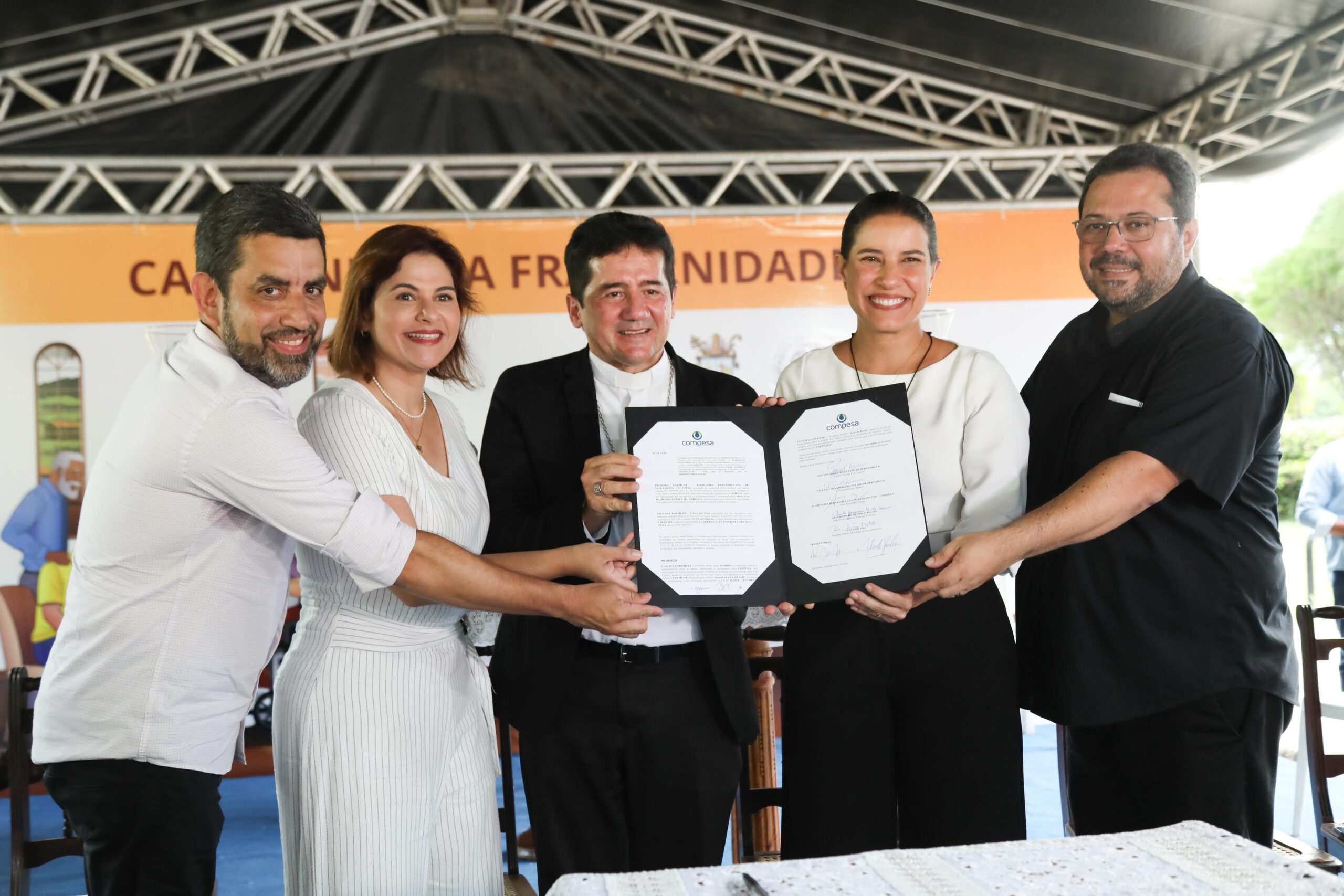 Governadora Raquel Lyra participa do início da Campanha da Fraternidade 2024 e lança ação solidária realizada pela Compesa