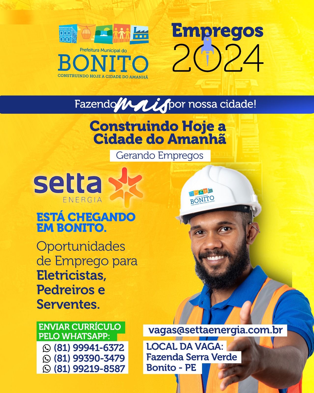 Prefeito Gustavo Adolfo anuncia mais investimentos para geração de empregos e sustentabilidade