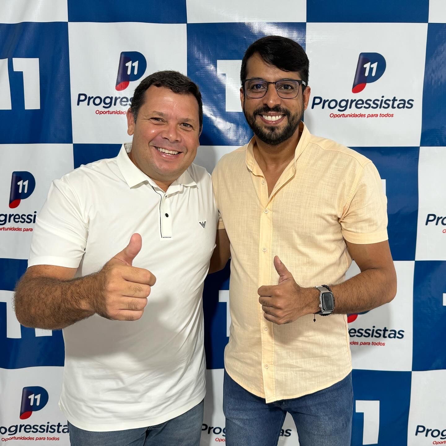 Alex Ferreira, um dos nomes mais cotados para o legislativo palmarense, oficializa sua pré-candidatura no PP, ao lado do atual prefeito, Júnior de Beto