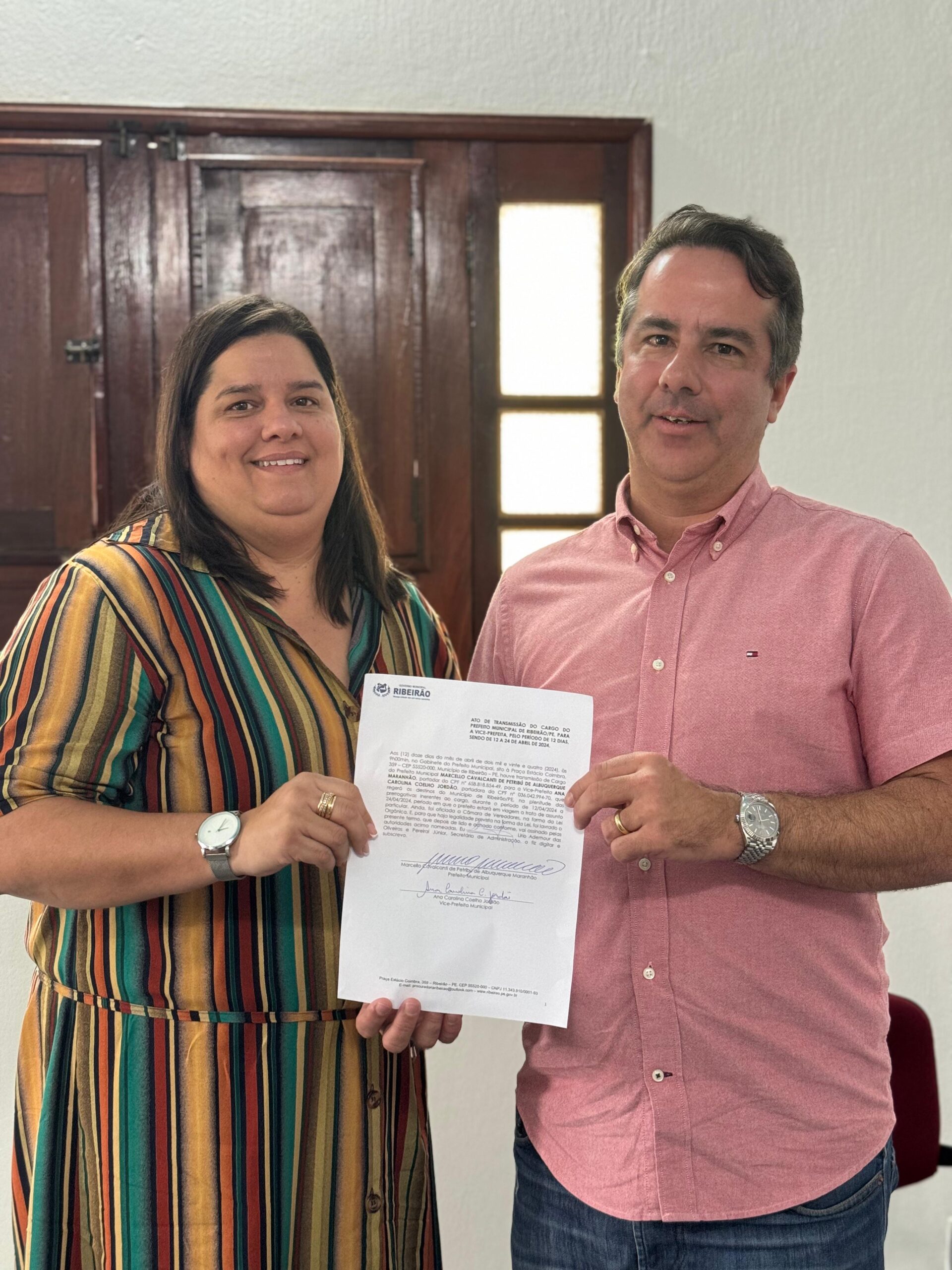 Vice-prefeita Carol Jordão assume interinamente o comando da Prefeitura de Ribeirão