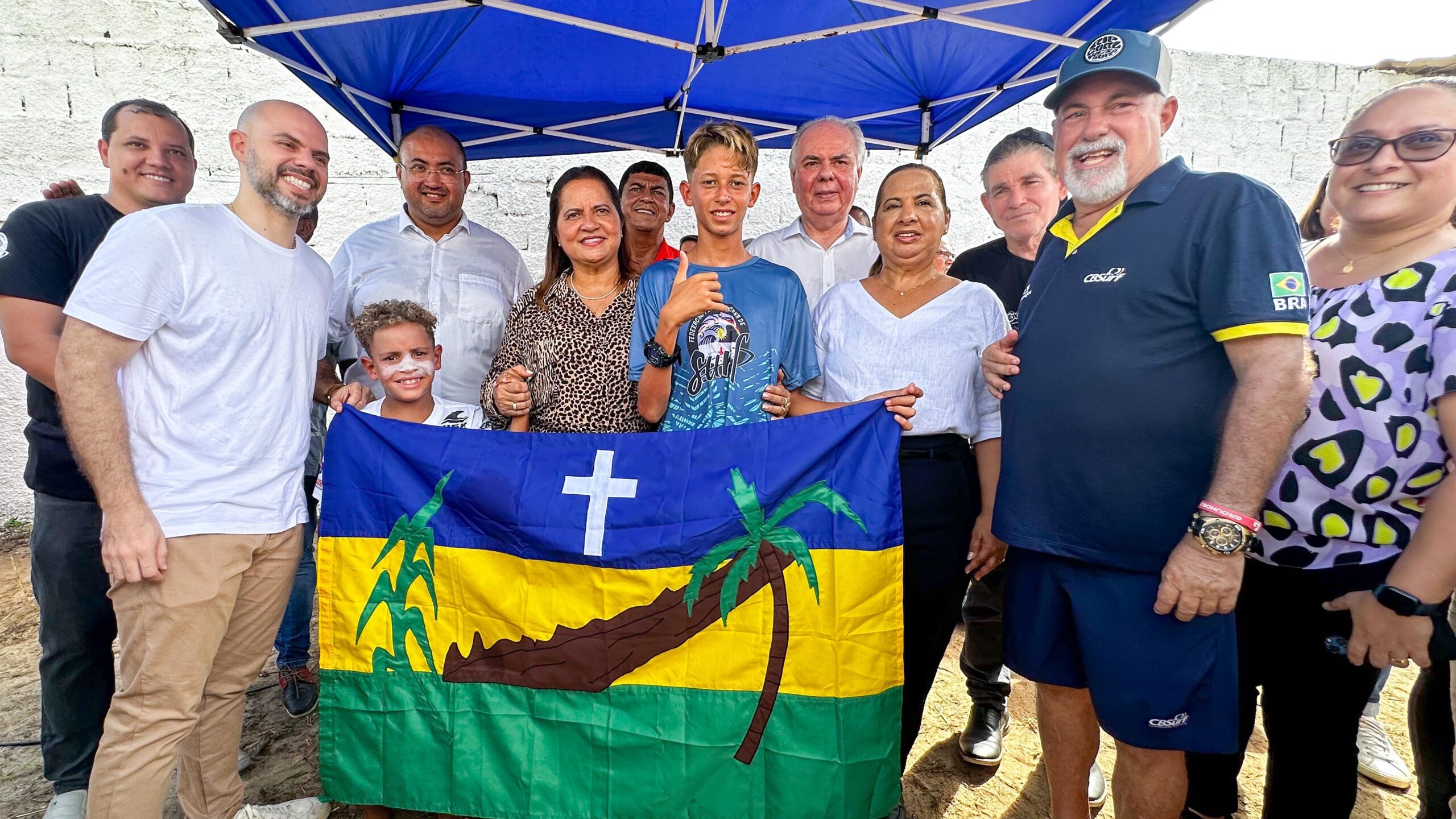 Em Porto de Galinhas, prefeita Célia Sales prestigia abertura do Circuito Brasileiro de Surf de Base