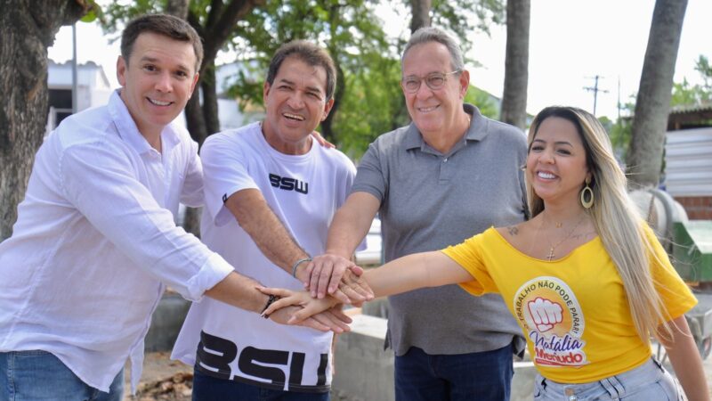 Em visita a obras, Álvaro Porto fortalece parceria com Natália de Menudo e diz que está no time certo