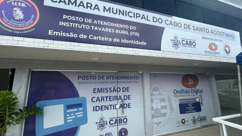 Câmara do Cabo implanta Orelhão Digital e Posto do Instituto Tavares Buril