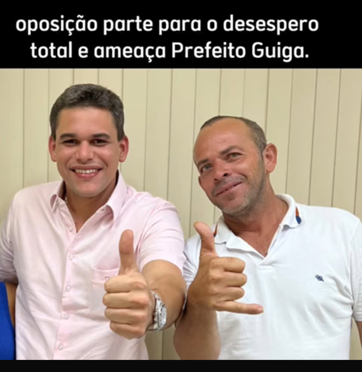 Oposição em Vicência entra em desespero e cabo eleitoral do Pré candidato Neto de Dija ameaça prefeito Guiga Nunes