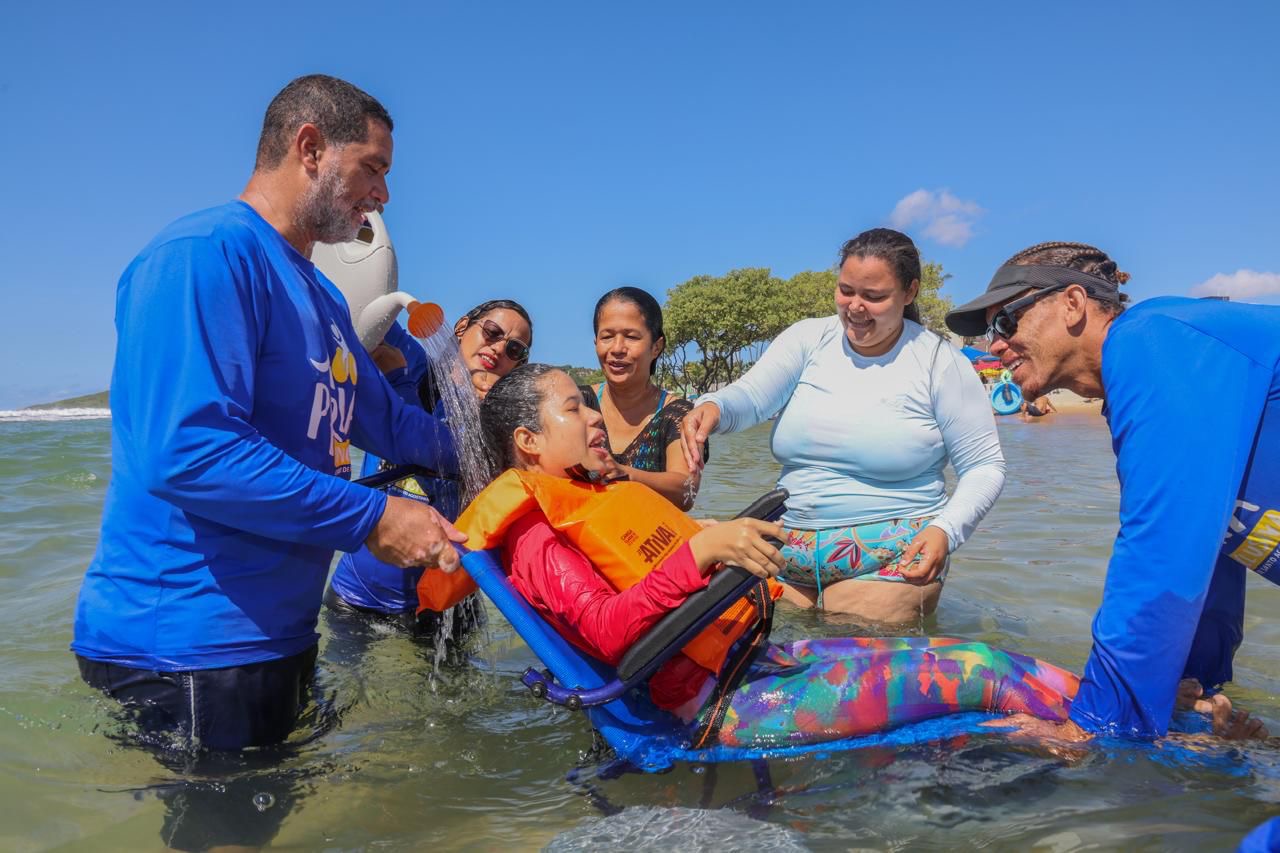 No Cabo, PCDs comemoram o lançamento do Programa ‘Praia Inclusiva’