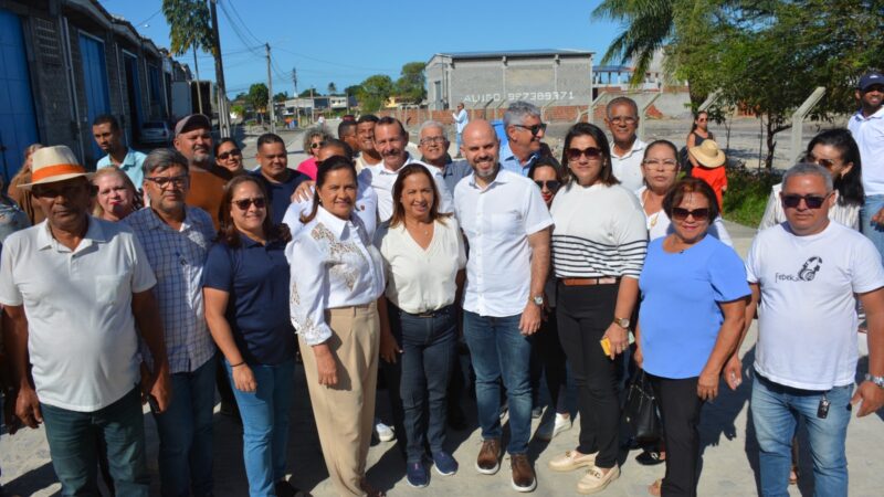 Prefeita do Ipojuca, Célia Sales, entrega primeiras ruas pavimentadas do programa Minha Rua TOP 