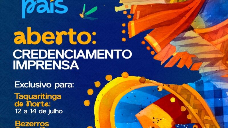 Festival Pernambuco Meu País: Governo do Estado abre credenciamento para profissionais da comunicação