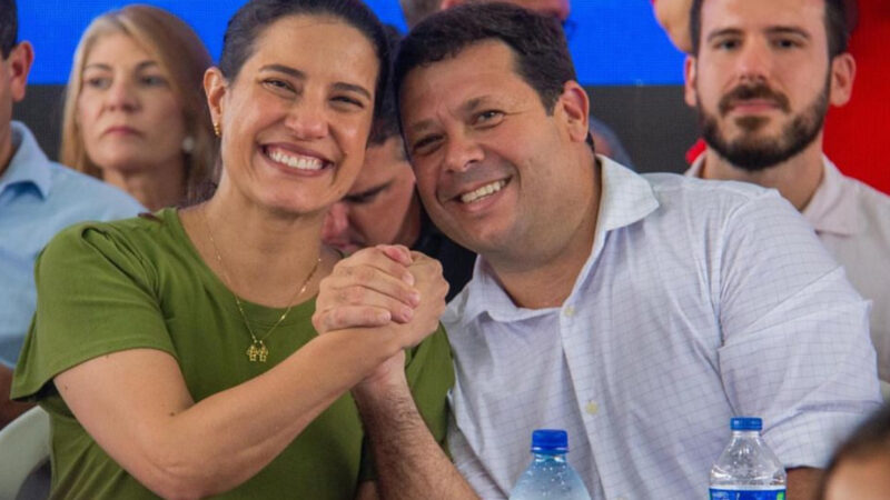 Raquel Lyra participa da convenção de Júnior de Beto em Palmares