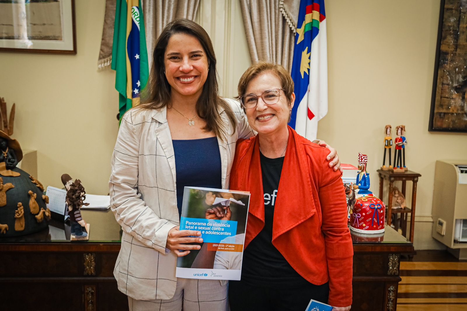 Governadora Raquel Lyra recebe diretoria da Unicef e celebra resultados da parceria com o Estado