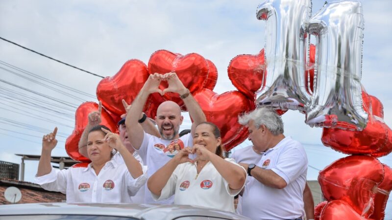 Adilma Lacerda, Célia Sales e Romero Sales Filho fazem carreata histórica em Ipojuca