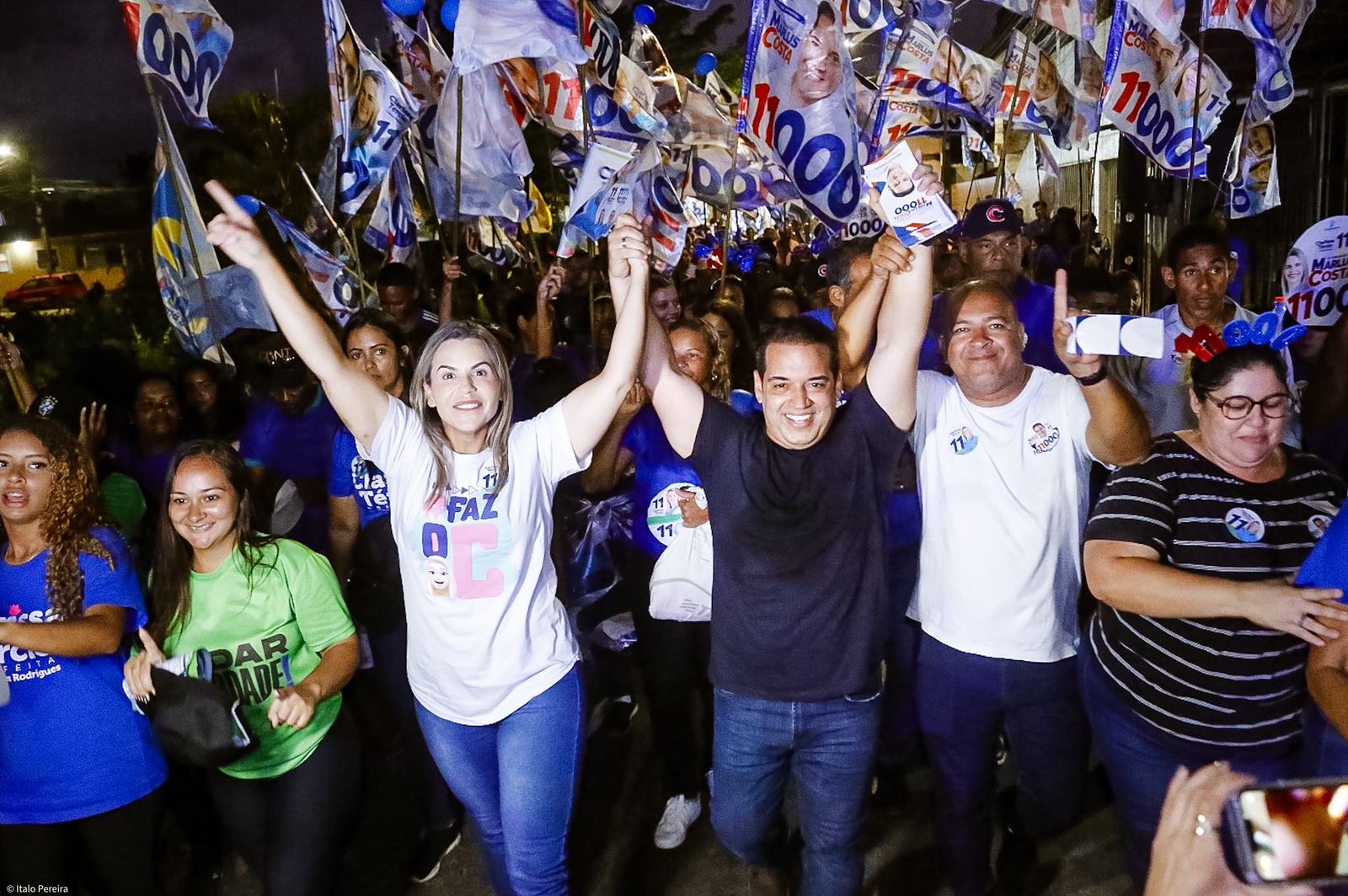 Passeata de Marlus Costa mobiliza comunidade do Dom Helder com apoio popular e presença de Clarissa Tércio