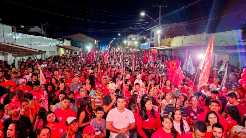 Com multidão Evilásio Mateus apresenta propostas para melhorias no distrito de Araripina em comício em Gergelim