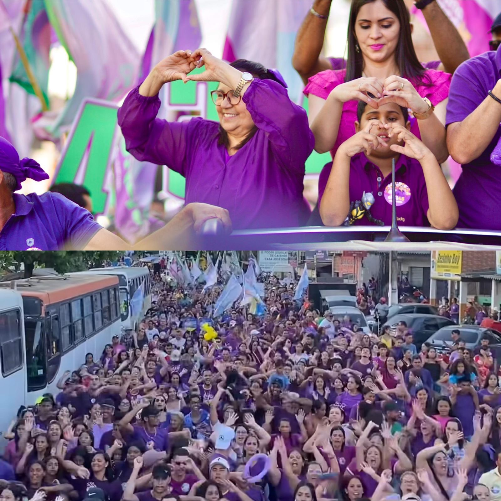 Consagrada: Dona Graça arrasta multidão pelas rua de Catende.