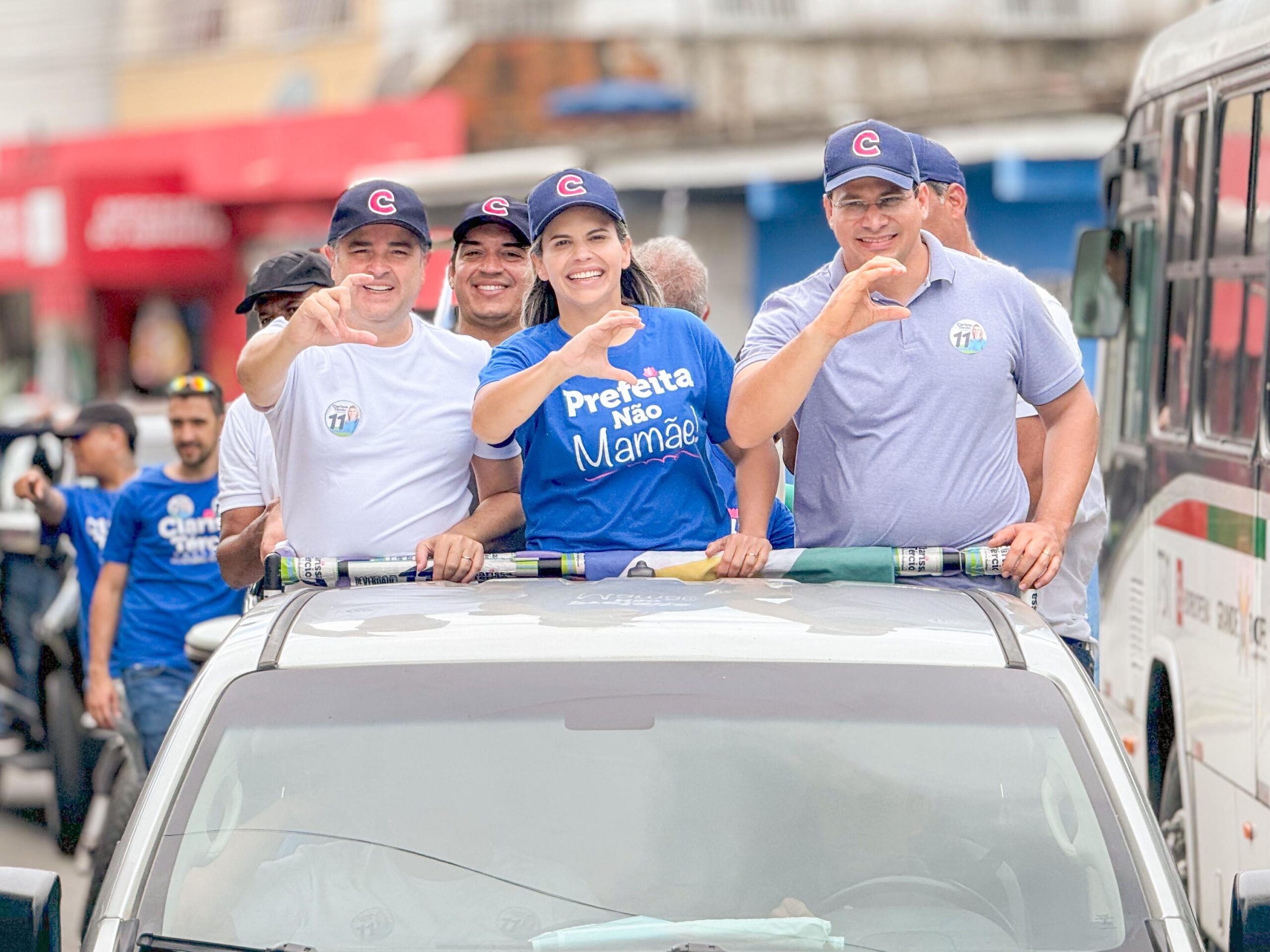 A Onda 11 tomou conta de Jaboatão com a grande carreata da candidata à prefeita, Clarissa Tércio (PP).