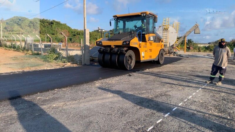 Governo de Pernambuco inicia obras de pavimentação no aeroporto de Fernando de Noronha