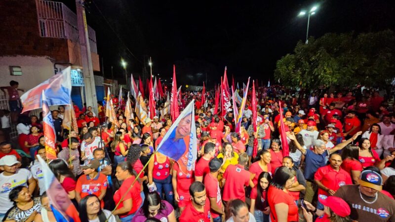 Caminhada histórica no Cavalete marca campanha de Evilásio Mateus com grande mobilização popular