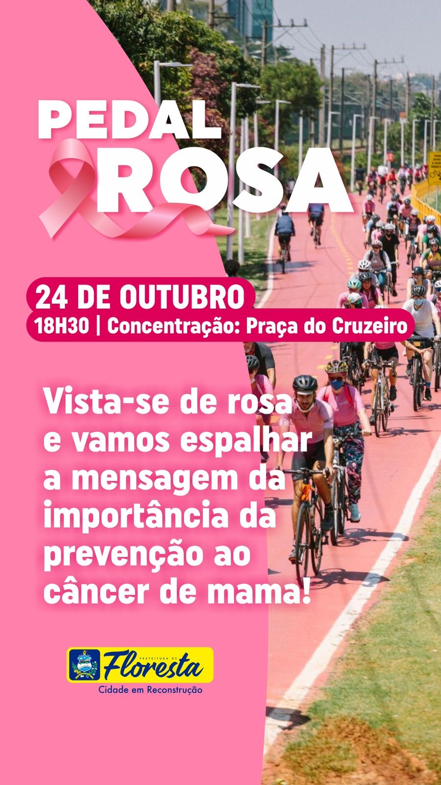 Outubro Rosa: Floresta promove ações de conscientização e prevenção ao câncer de mama