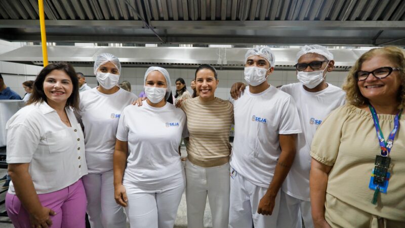 Governadora Raquel Lyra inaugura refeitório e cozinha do Hospital Otávio de Freitas