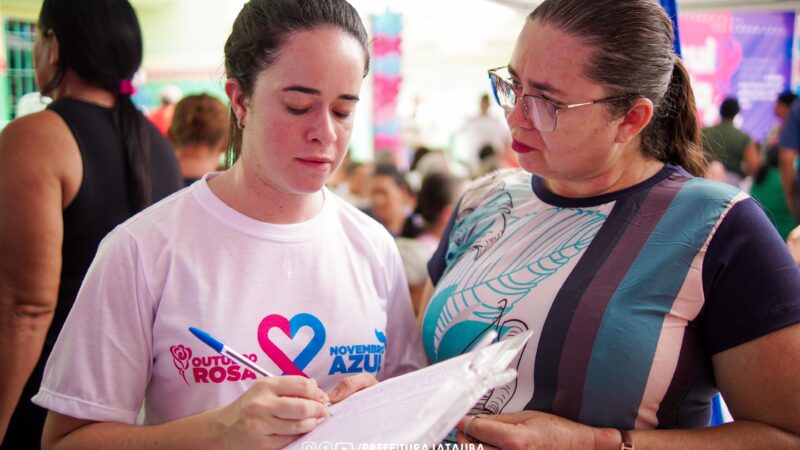 Prefeitura de Jataúba realizou grande ação de saúde em alusão ao Outubro Rosa e Novembro Azul