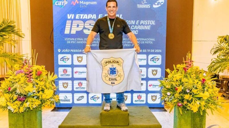 Policial Civil vence Campeonato Brasileiro de IPSC Handgun em João Pessoa-PB