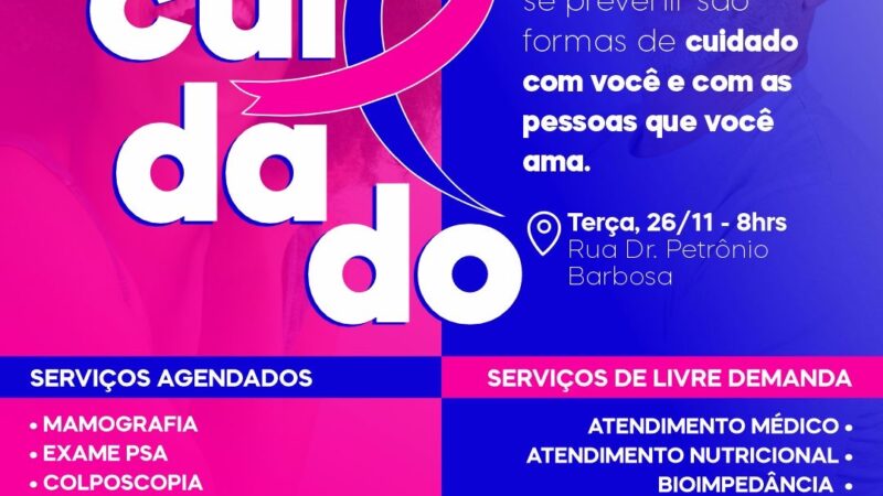 Jataúba: Outubro Rosa & Novembro Azul com vários serviços para população