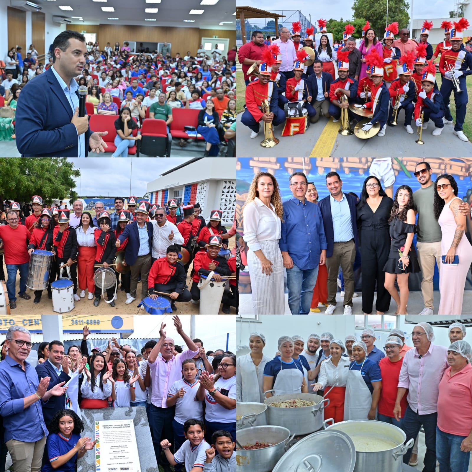 Andrei acompanha a secretária de Educação, Rowenna Brito, nas inaugurações de seis colégios e destaca avanços da rede estadual em Juazeiro