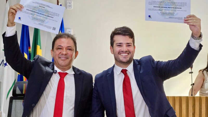 Prefeito eleito Evilásio Mateus e vice Bringel Filho são diplomados em Araripina