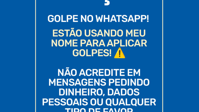 Prefeito eleito de Juazeiro, Andrei Gonçalves, alerta sobre golpe aplicado em seu nome no WhatsApp