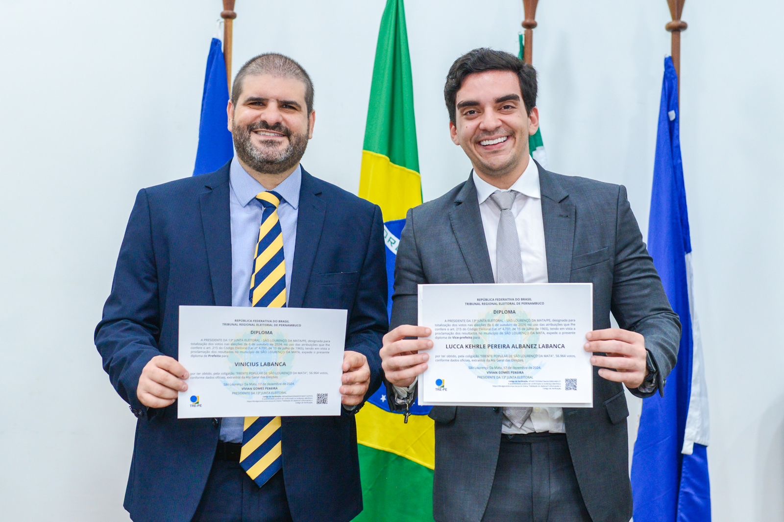 Vinícius Labanca é diplomado para o segundo mandato após vitória histórica