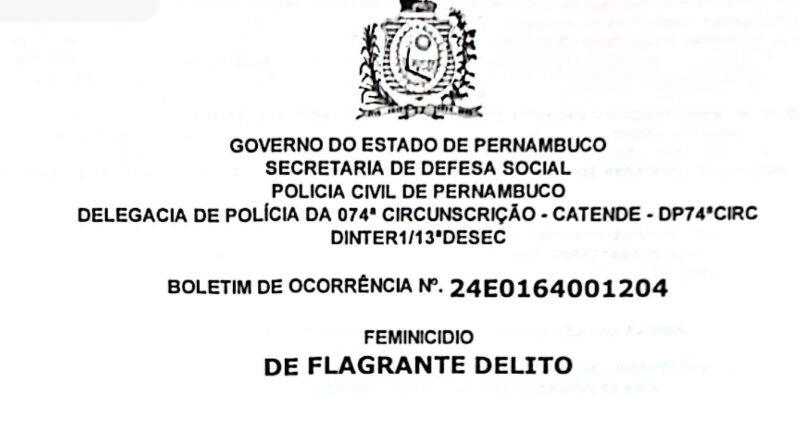 Polícia Civil de Catende prende suspeito em flagrante por feminicídio tentado