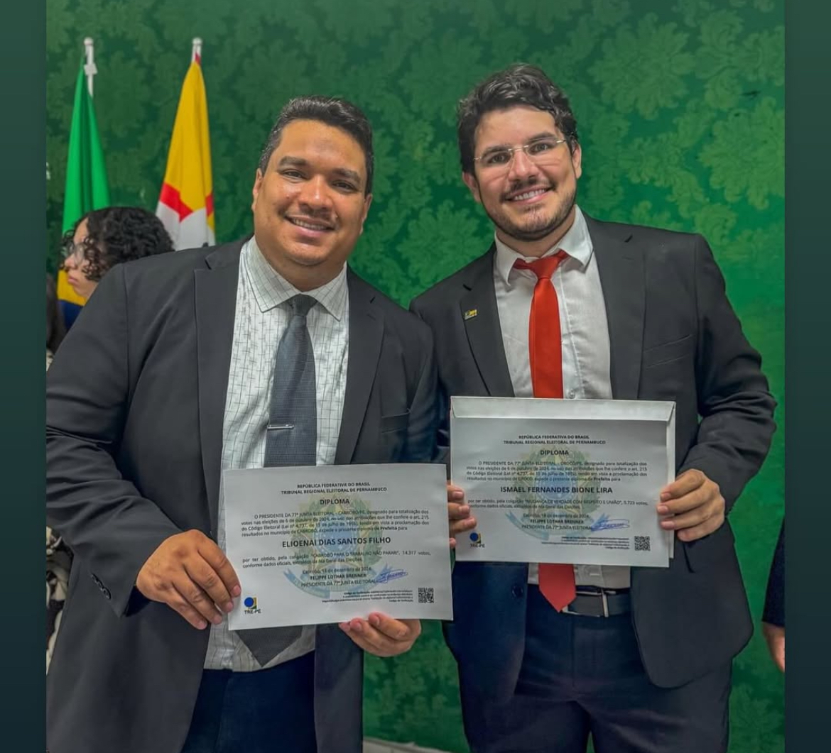 Em Cabrobó e Orocó Galego de Nanai e Ismael Lira, ambos prefeitos das cidades vizinhas foram diplomados